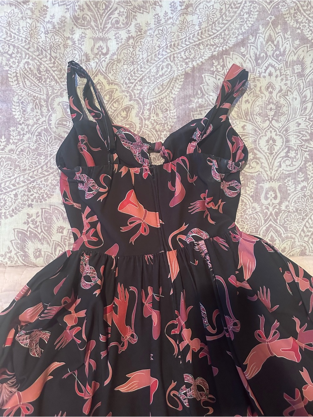 Pinupgirl clothing Linda dress Renee fetish print swing dress XS - Picture 6 of 6